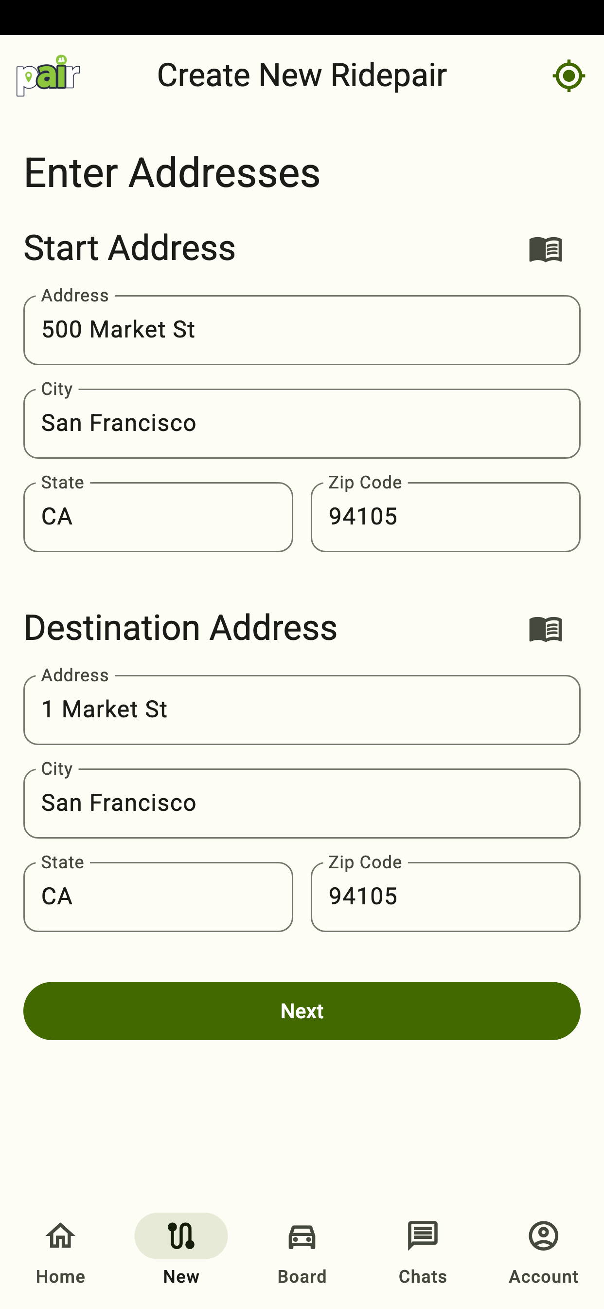 Ridepair screenshot 2