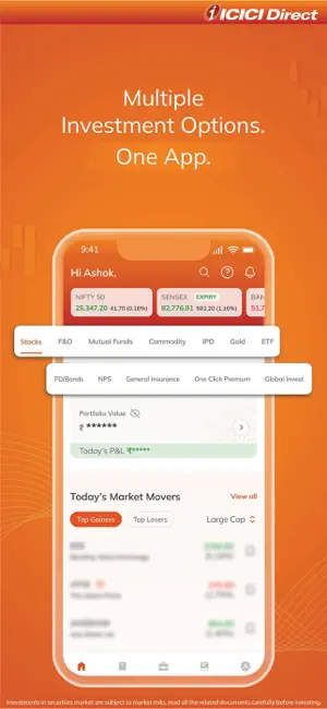 ICICI Direct-Stocks F&O MF IPO iPhone screenshot 1