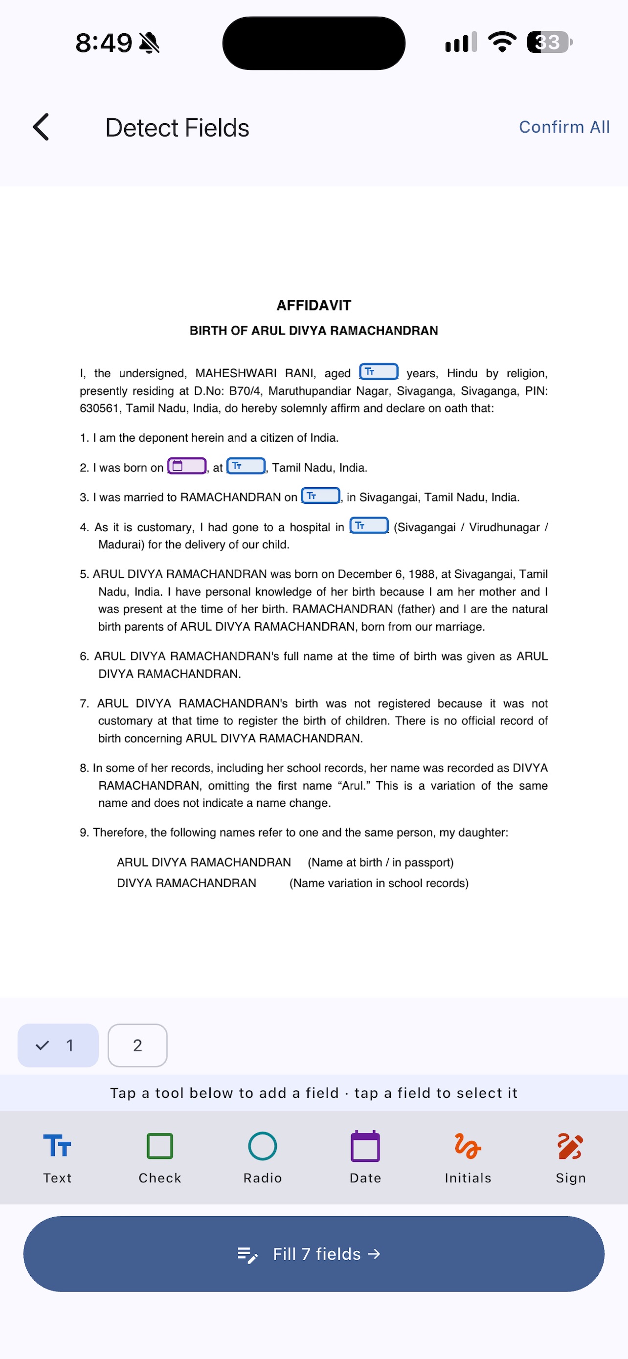 Screenshot 2 of Scan Sign Send