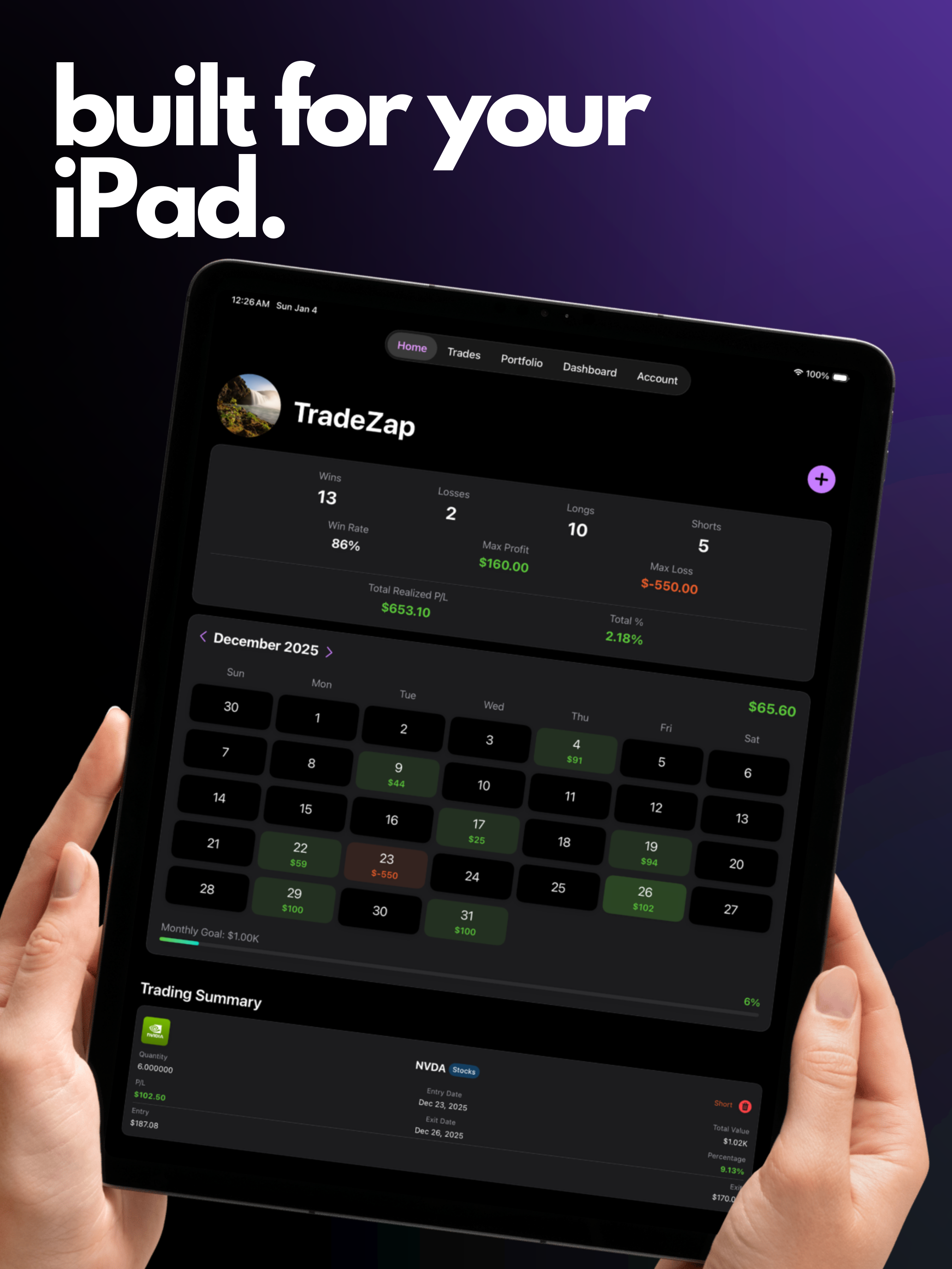 TradeZap - Trading Journal