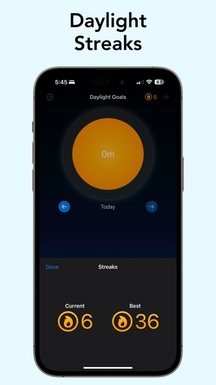 Daylight Goals - Sun Timer