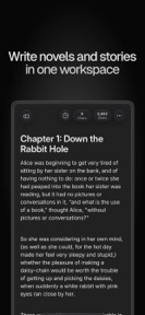 pensiv: Writing app for novels screenshot