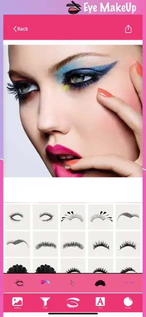 Eye Makeup Camera: GlamEye Art screenshot 3