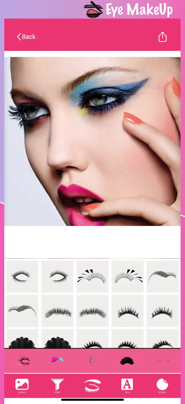 Screenshot #3 pour Eye Makeup Camera: GlamEye Art