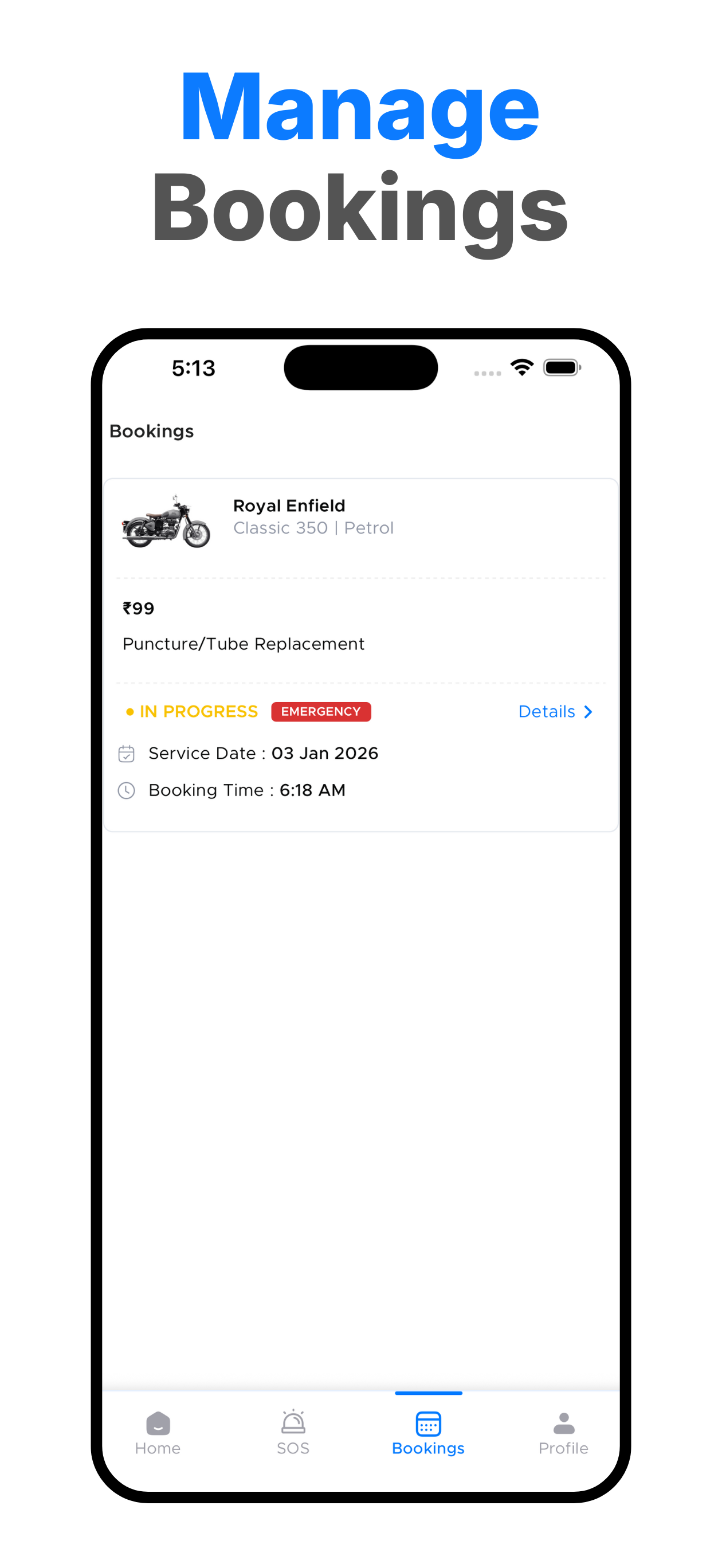 MotoAid: Book Bike Service Now