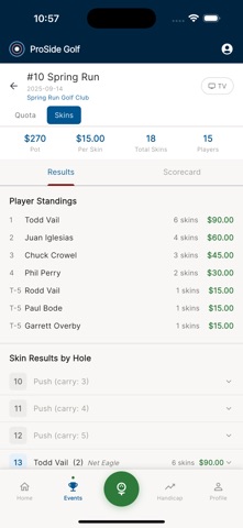 ProSide Golf App Screenshot 5 of 8