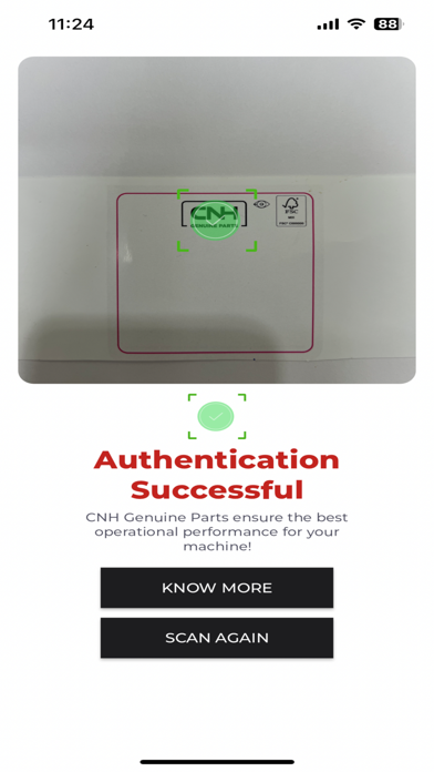 CNH GENUINE PARTS SCANNER Screenshot
