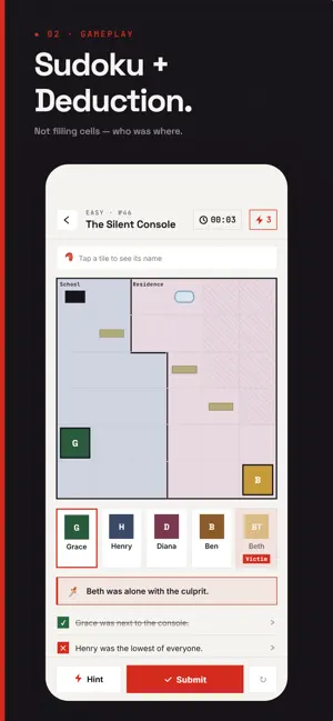 Roomdoku: Sudoku Whodunit screenshot 1