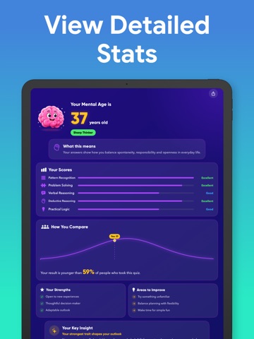 Mental Age Test - Calculator iPad screenshot
