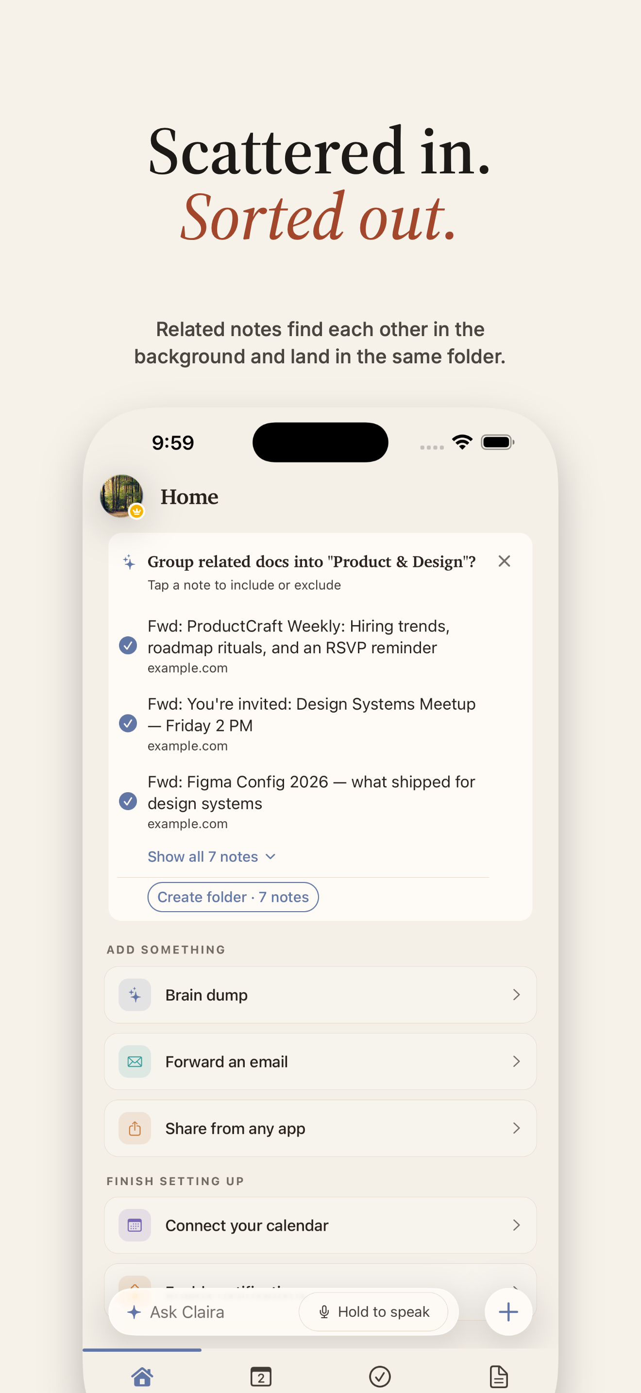 Claira: Life Organizer screenshot 5