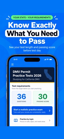 DMV Permit Exam Prep 2026 app screen 4