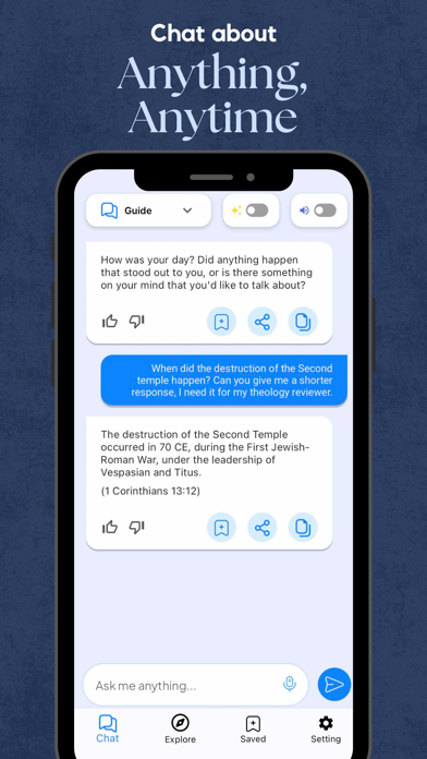 Christian Companion Bible Chat Screenshot