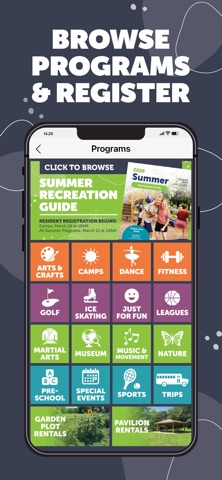 Downers Grove Park District iPhone screenshot