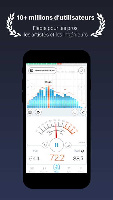 Screenshot #3 pour Décibel X PRO - dBA Sonomètre