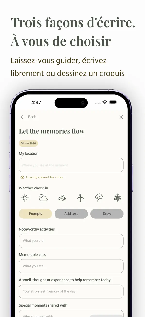 Screenshot #2 pour Journalfy: Carnet de Voyage