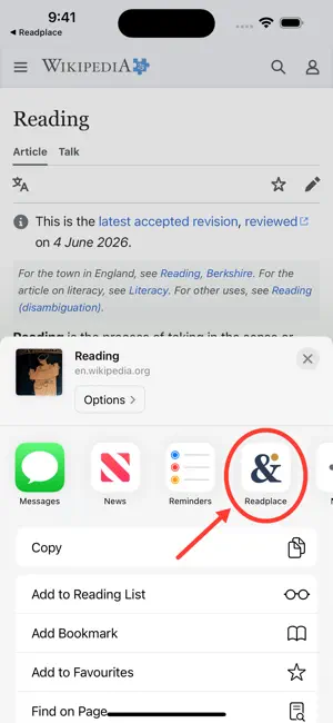 Readplace screenshot 3