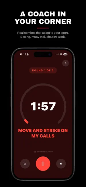 Boxing Timer - Shadow Coach screenshot 1