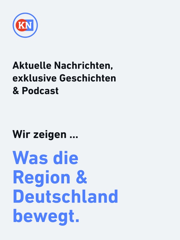 KN - Nachrichten und Podcast iPad screenshot 1 - News app