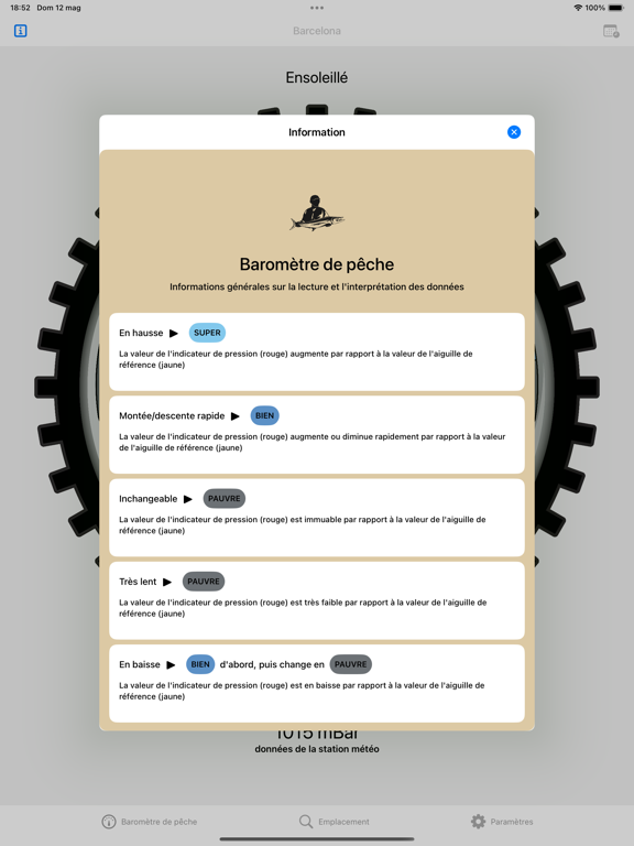 Screenshot #6 pour Baromètre de pêche - pêcheurs