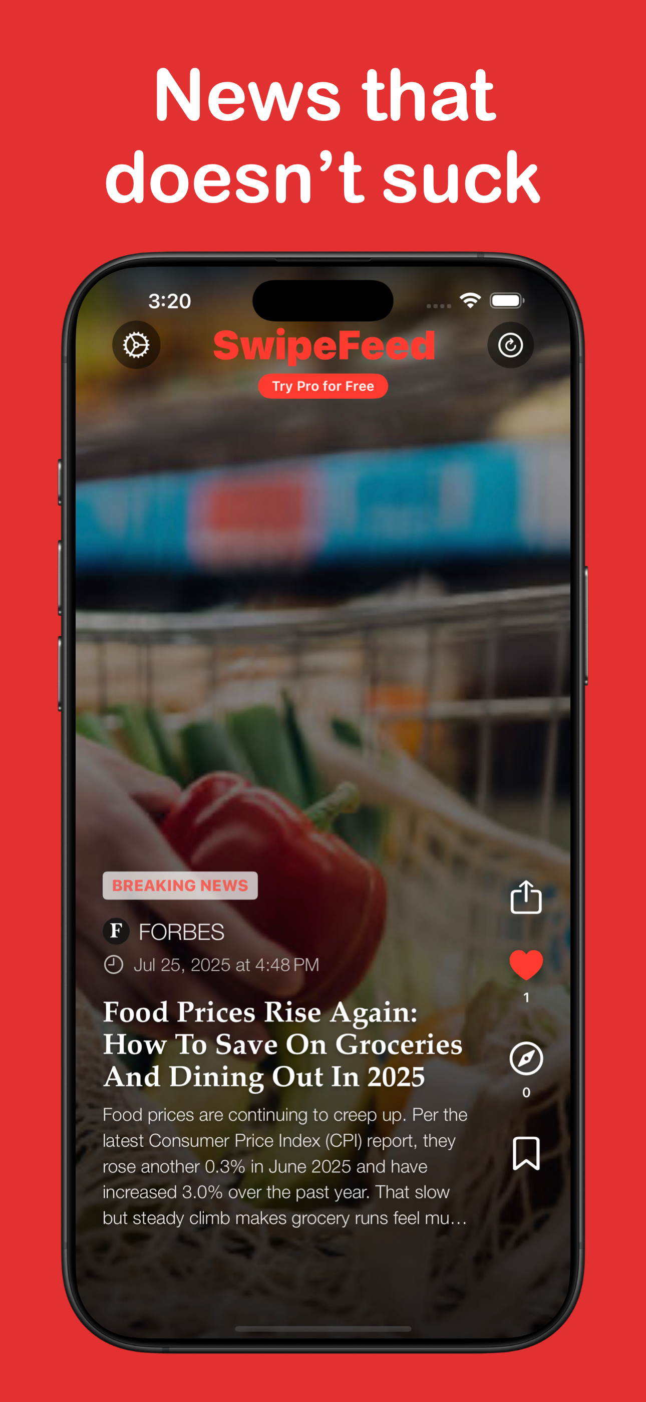 SwipeFeed: Short Breaking News