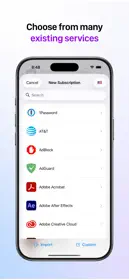 Subscriptions - Track Expenses 2