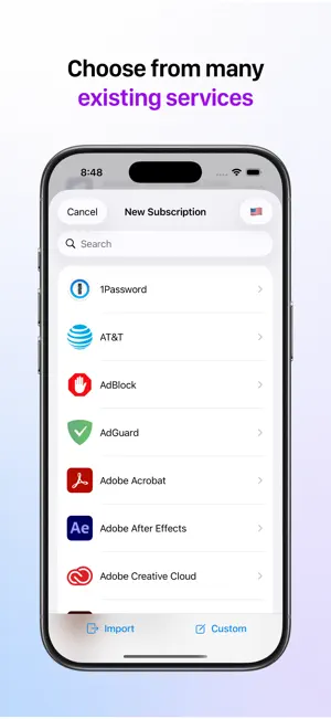 Subscriptions - Track Expenses screenshot 2
