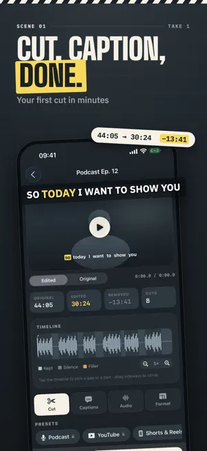 RoughCut: Captions & Subtitles screenshot 1