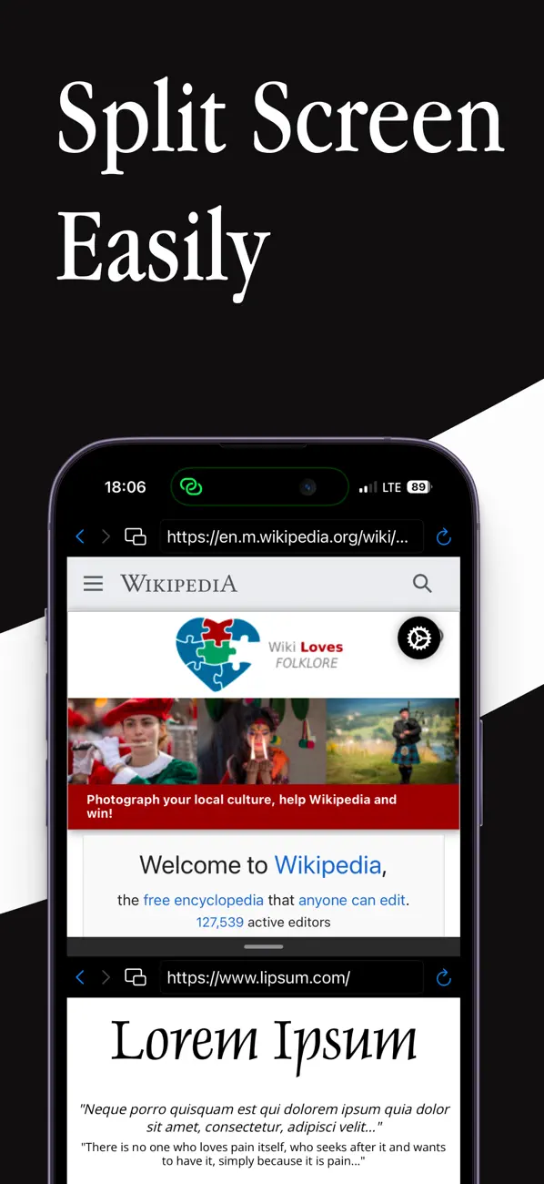 #2. split screen - double window (iOS) Ved: Dogancan Mavideniz