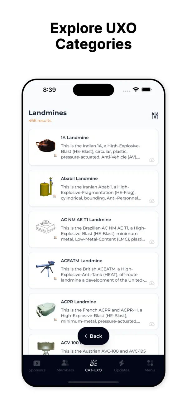 #2. CAT-UXO (iOS) Podle: CAT-UXO LTD
