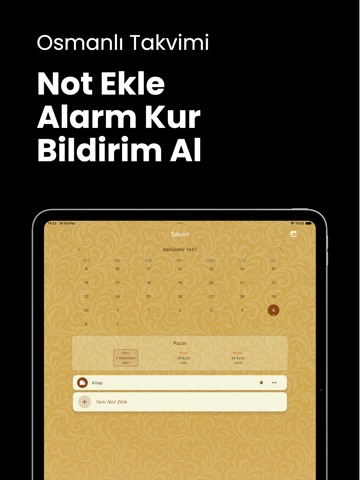 Osmanlı Takvimi - Hicri Takvim iPad screenshot