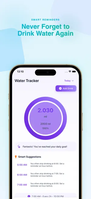 Water Reminder - AI Hydration screenshot 2