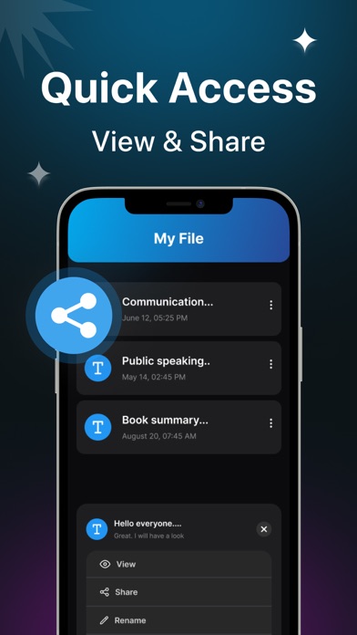 Speech to Text - Voice Memos Screenshot