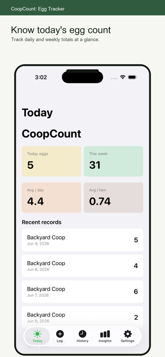 CoopCount: Egg Tracker Screenshot 1 of 5
