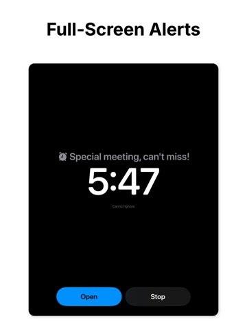 Cannot Ignore - Super Alarms iPad screenshot