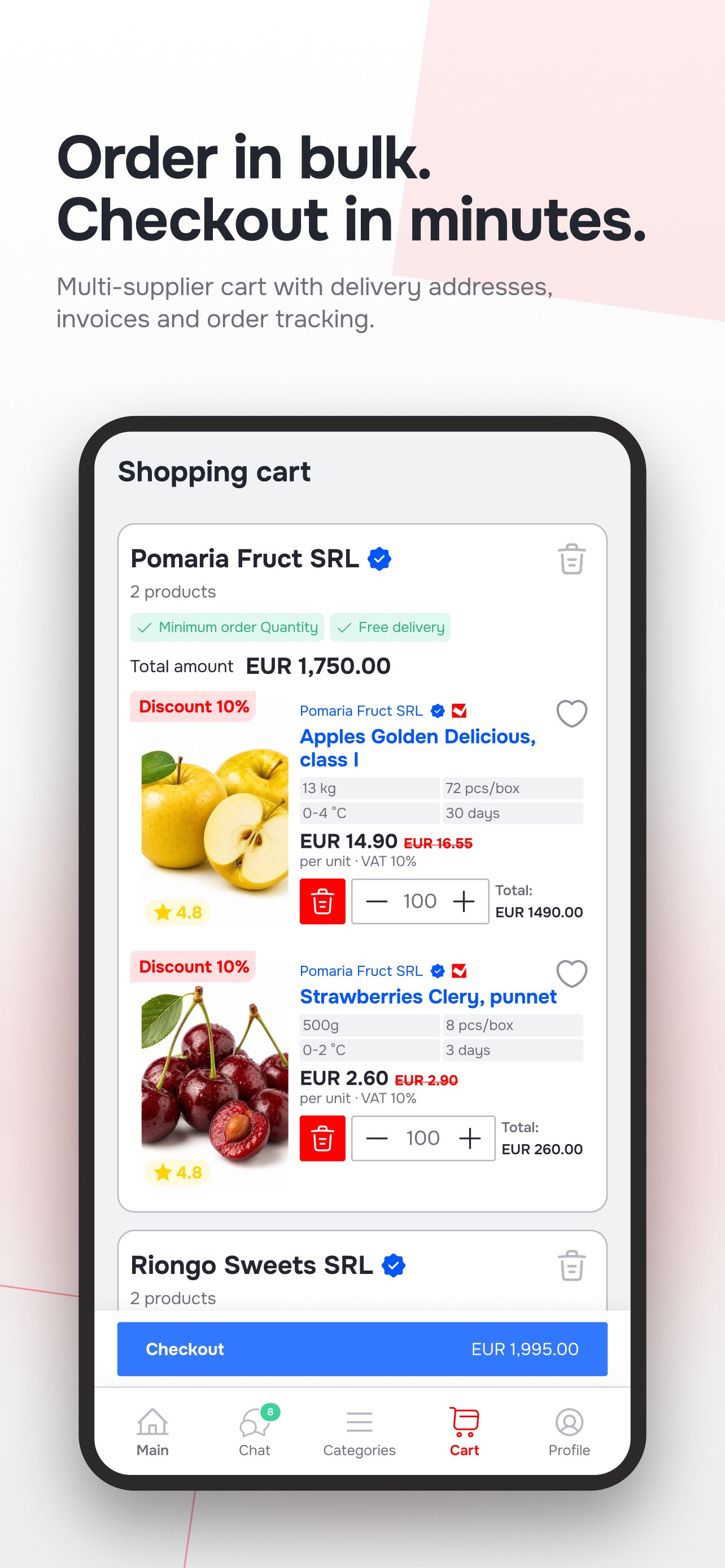 Screenshot 4 of LEMARKT – B2B Food Platform