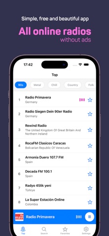 Radiola — online radio screenshot