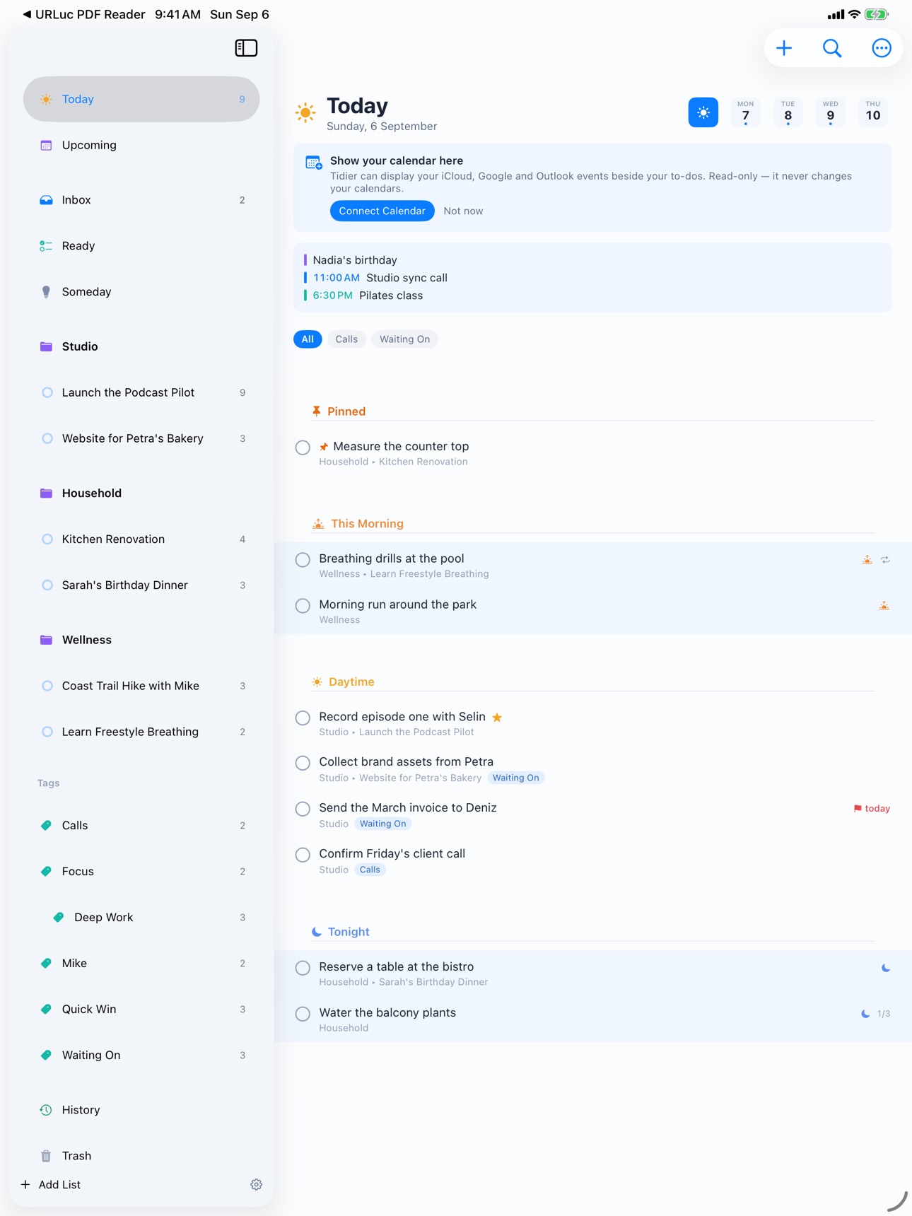 Screenshot 6 of Tidier: Tasks Notes Calendar