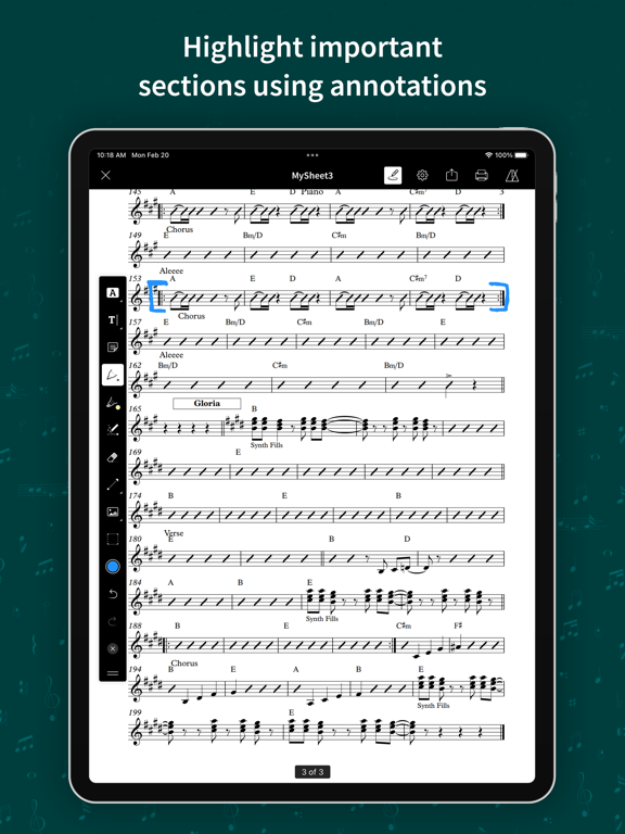 Screenshot #4 pour Leadsheet - Setlist Organizer