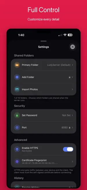 LudyServer - File Transfer screenshot 4
