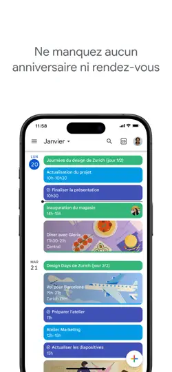 Capture d'écran de Google Agenda : Organisez-vous sur iPhone 2