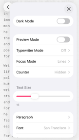Paper: Writing App, Notes screenshot