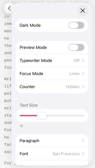 Paper: Writing App, Notes iPhone screenshot 5 - Productivity app