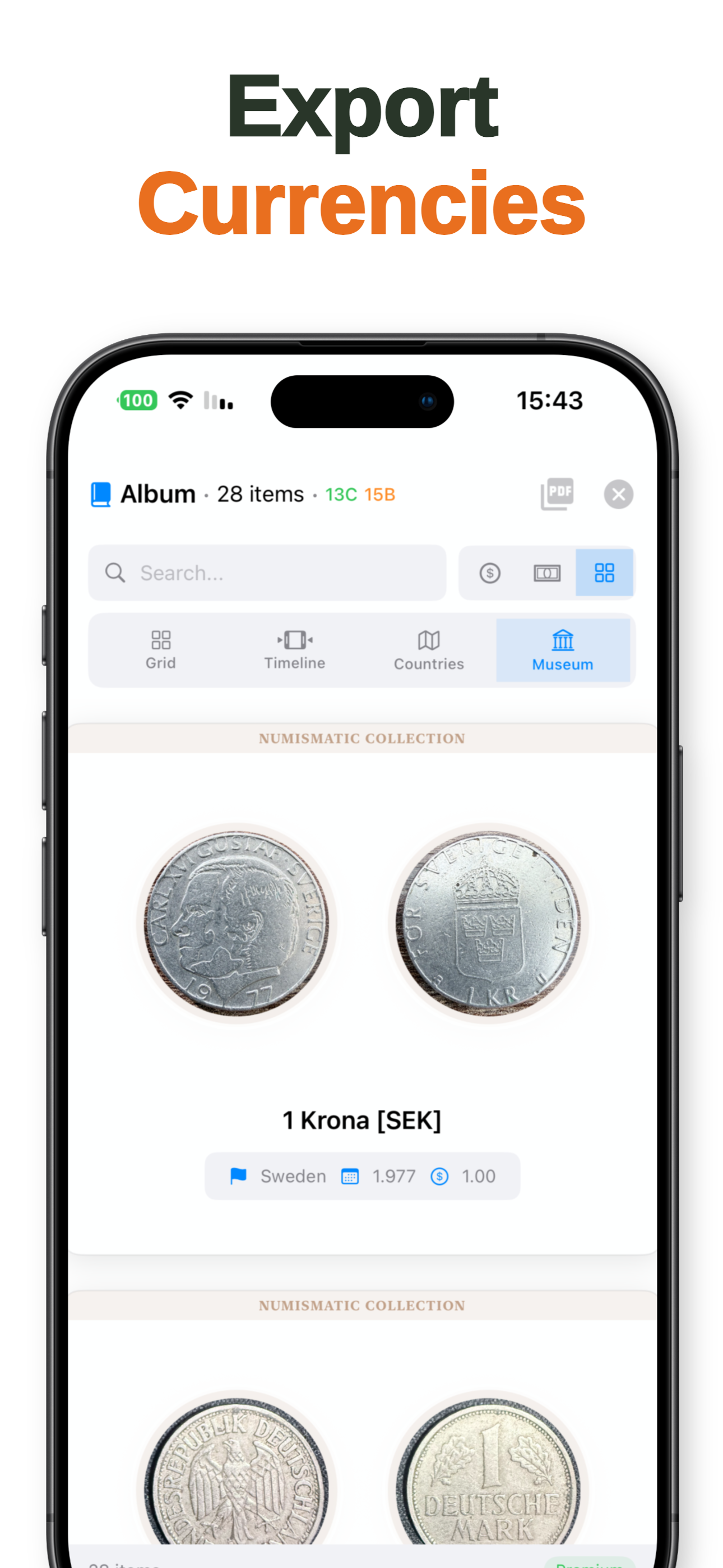 Currency Collector - Catalog
