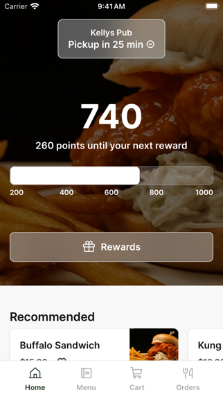 Kelly Brothers Irish Pub app screenshot