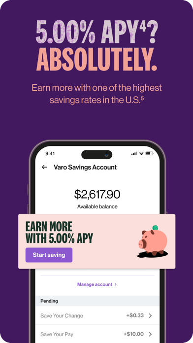 Varo Bank: Mobile Banking Screenshot