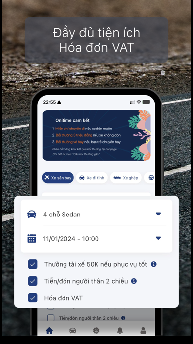 Onitime - Xe sân bay, đi tỉnh Screenshot