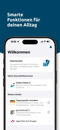 Screenshot von Hallesche4u EPA auf dem iPhone 3