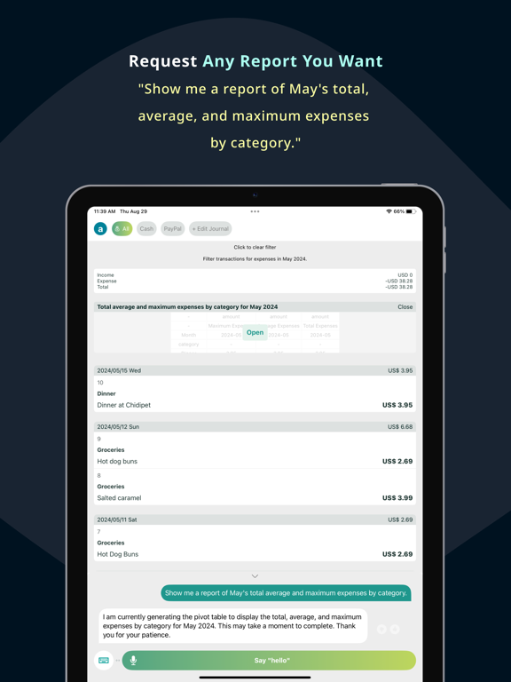 Screenshot #5 pour TalkieMoney-AI Dépenses