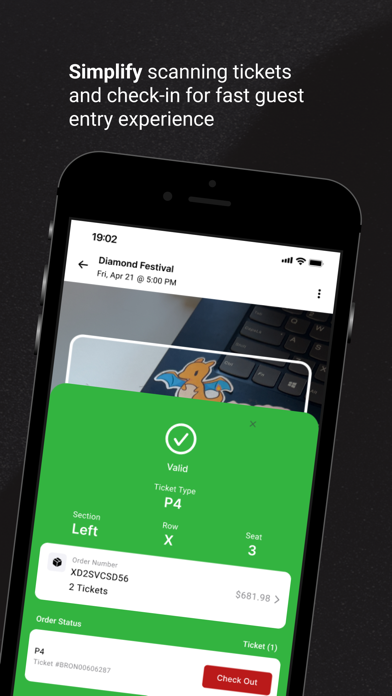 EventMania Ticket Scanner Screenshot