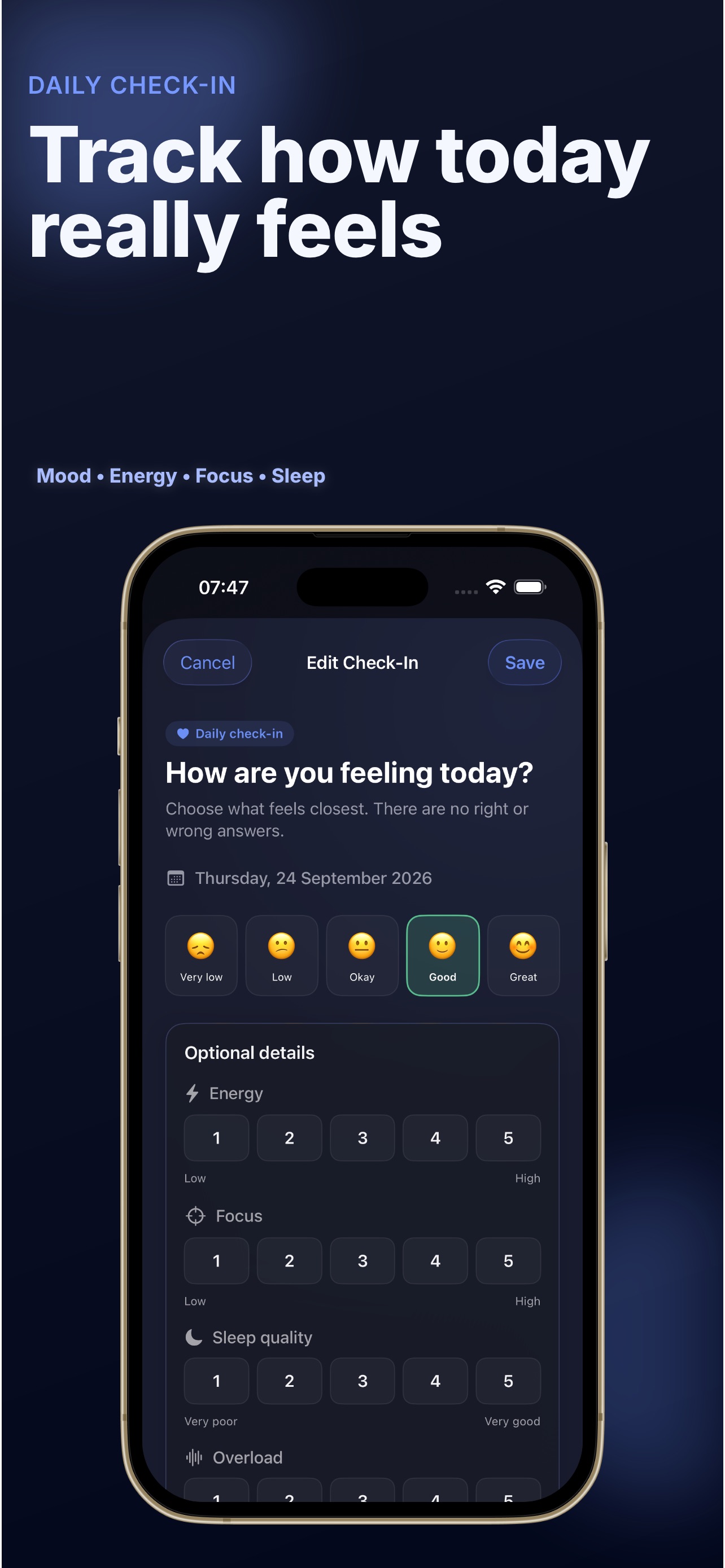 Screenshot 3 of ADHD Test & Mood Tracker
